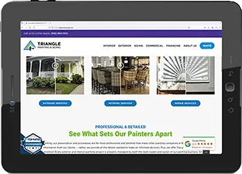 webiste before and after